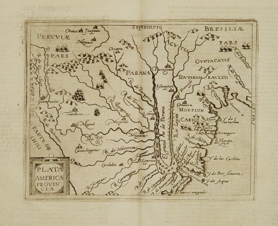 METELLUS,J./ ACOSTA,J.DE, Plata Americae Provincia., antique map, old maps
