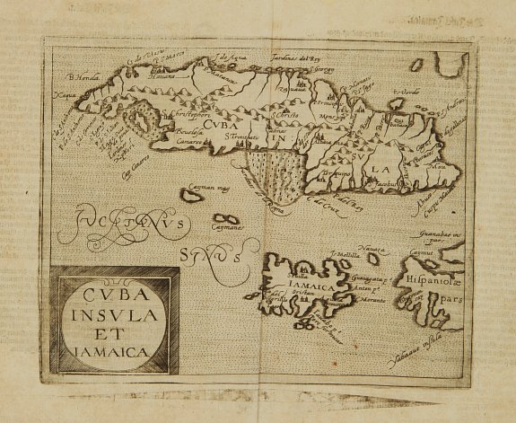 METELLUS,J./ ACOSTA,J.DE, Cuba Insula et Iamaica., antique map, old maps