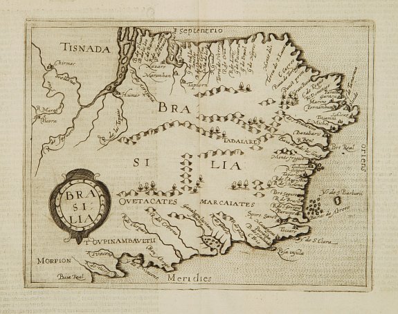 METELLUS,J. / ACOSTA,J.DE, Brasilia., antique map, old maps