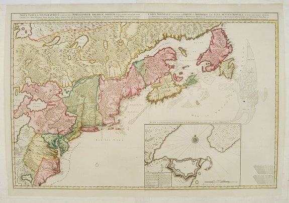 VISSCHER, N. / SCHENK,P., Nova tabula geographica complectens borealiorem.., antique map, old maps