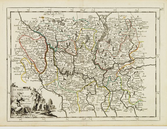 LE ROUGE, G.L., Le Marquisat et Electorat de Branderbourg., antique map, old maps