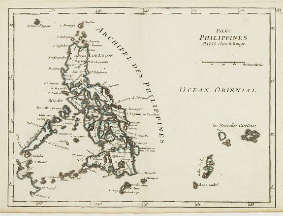 LE ROUGE, G.L., Isles Philippines., antique map, old maps