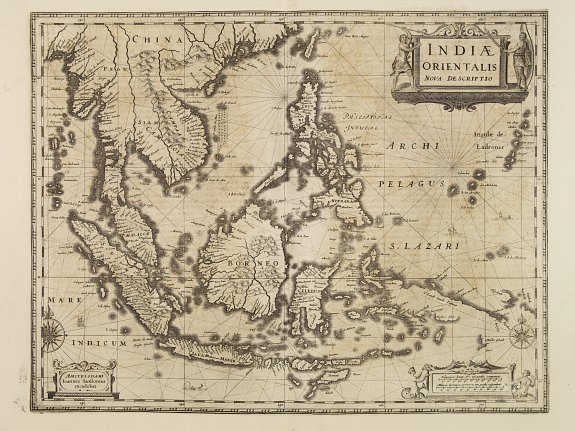 JANSSONIUS,J., Indiae Orientalis nova descriptio., antique map, old maps