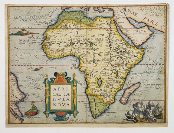 ORTELIUS,A., Africae Tabula Nova., antique map, old maps