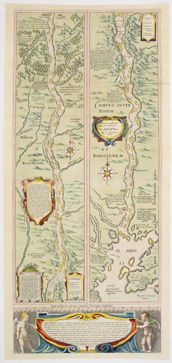 BLAEU,W., Campus Inter Bohum et Borystenem., antique map, old maps