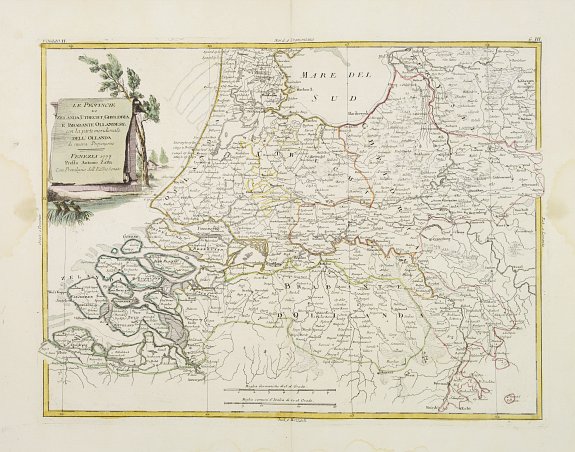 ZATTA,A., La provincie di Zelanda, Utrecht, Gheldria e Brabante Ollandese con la parte meridionale dell'Ollanda.., antique map, old maps