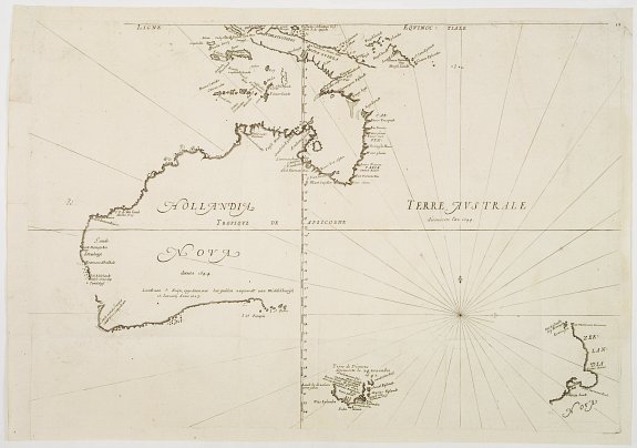 THEVENOT,M., Hollandia Nova detecta 1644 Terre Australe decouuerte l'an 1644., antique map, old maps