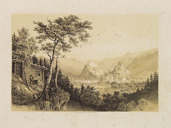 BILLMARK, C.J., Sion., antique map, old maps