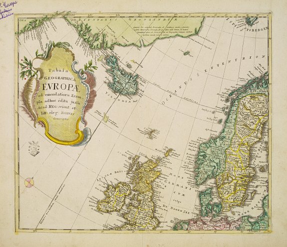 SAUERBREY,N.F., Tabula Geographica Europae.., antique map, old maps