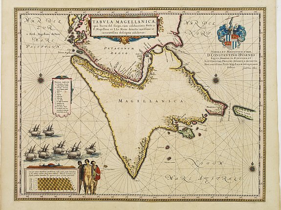 BLAEU,J., Tabula Magellanica., antique map, old maps