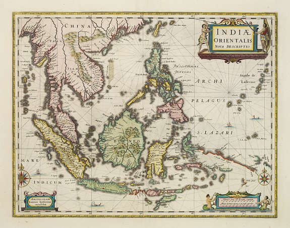 JANSSONIUS,J., Indiae Orientalis nova descriptio., antique map, old maps