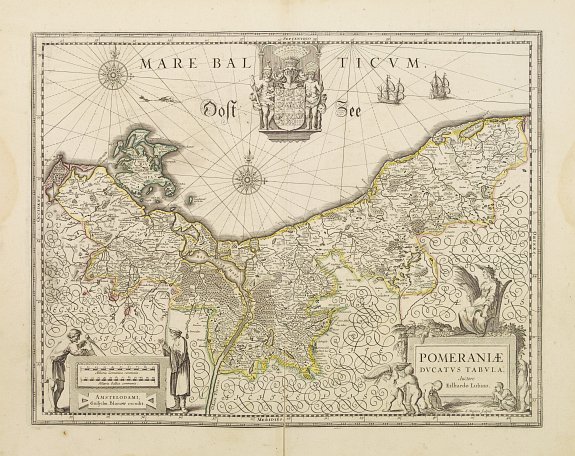 BLAEU,W., Pomeraniae ducatus Tabula., antique map, old maps