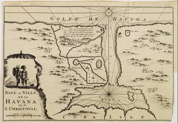 BERNARD, J.F., Baye et Ville de La HAVANA ou de S. CHRISTOVAL., antique map, old maps