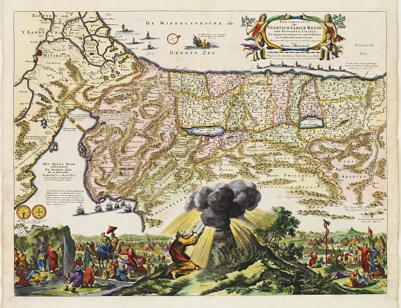 STOOPENDAAL,B., Perigrinatie ofte Veertich-Jarige Reyse.., antique map, old maps