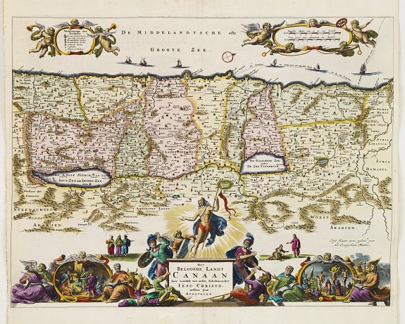 STOOPENDAAL, Het Beloofde Landt Canaan.., antique map, old maps