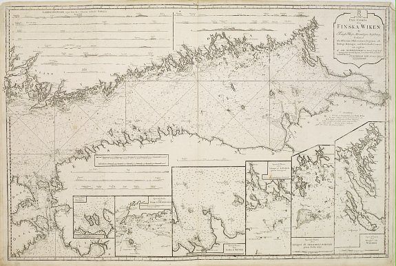 NORDENANKAR,J., Pass Charta öfver Finska Wiken.., antique map, old maps