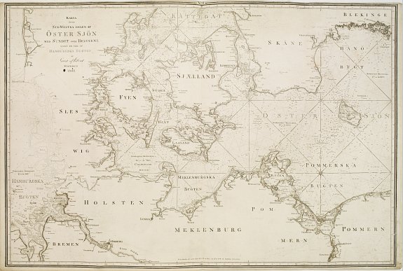 KLINT,G., Karta öfver Syd Westra delen af Öster Sjön.., antique map, old maps