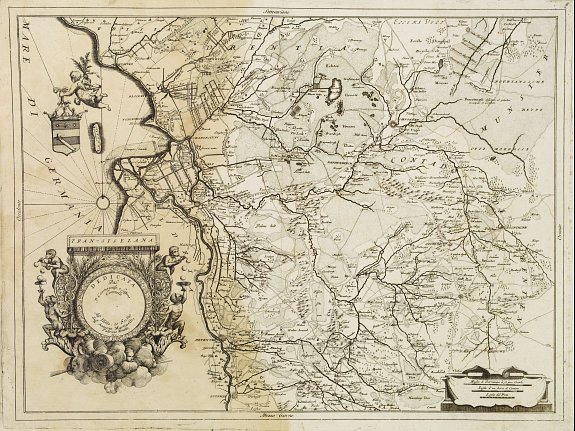 CORONELLI,V.M., Tran-siselana., antique map, old maps