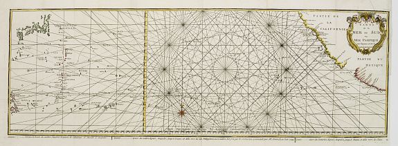 ANONYMOUS., Carte de la Mer du Sud ou Mer Pacifique.., antique map, old maps