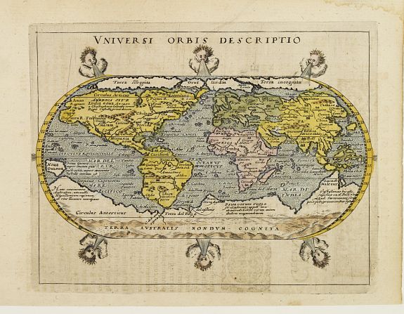 PORRO,G./ MAGINI,G., Universi Orbis Descriptio., antique map, old maps