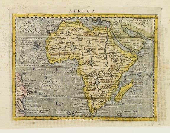 MAGINI,G.A./ PORRO,G., Africa., antique map, old maps
