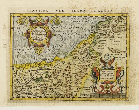 MAGINI,G.A./ PORRO,G., Palaestina, Vel Terra Sancta., antique map, old maps