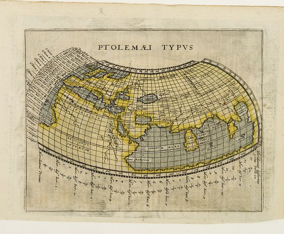 MAGINI,G.A., Ptolemaei Typus., antique map, old maps