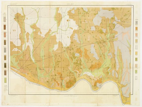 U.S. DEPT. OF ARGICULTURE, Soil map - Alabama, Huntsville sheet, antique map, old maps