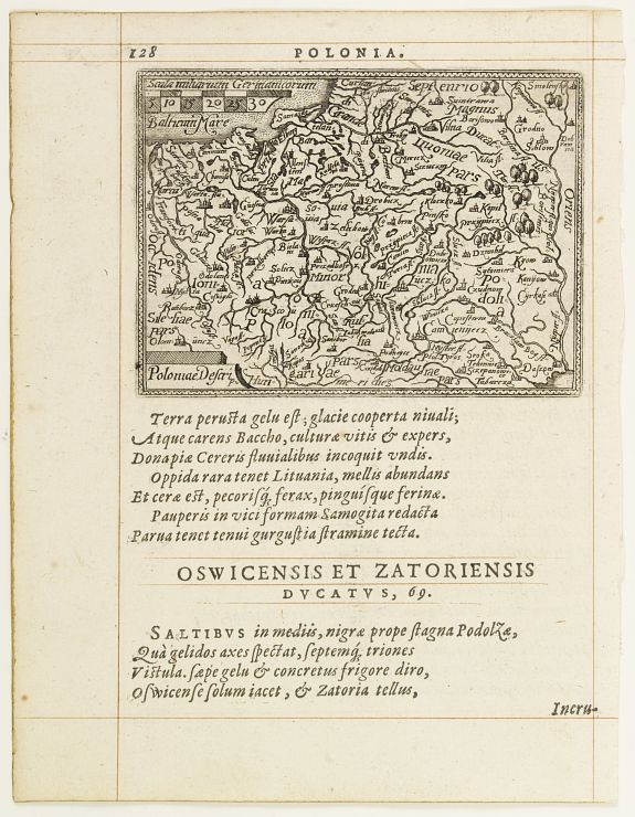 ORTELIUS, A./GALLE, Ph., Poloniae Descrip., antique map, old maps
