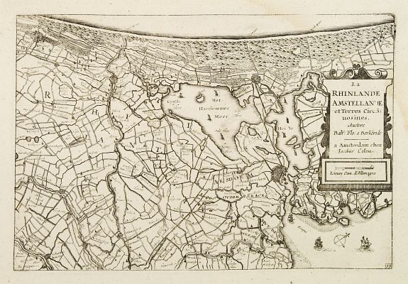 COLOM,J.A., La Rhinlande Amstellande et Terres Circovosines.., antique map, old maps