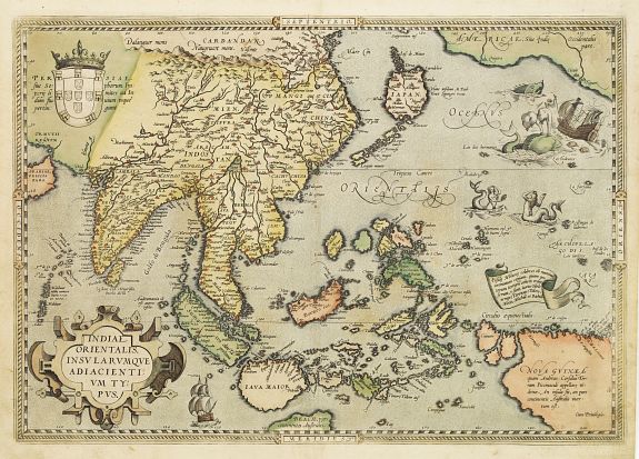 ORTELIUS,A., Indiae Orientalis, Insularumque Adiacientium Typus.., antique map, old maps