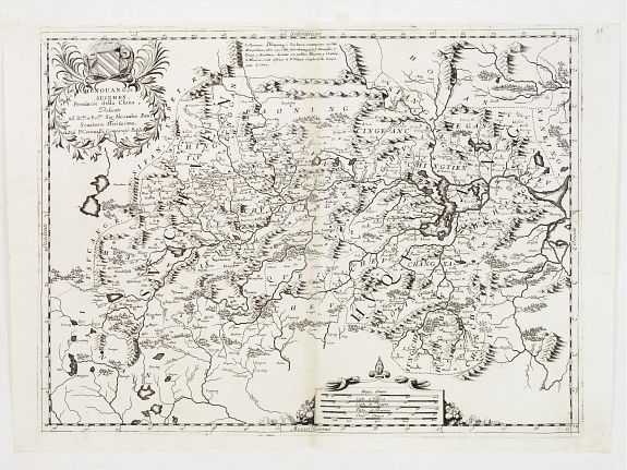 CORONELLI,V.M., Hunouang, e Sucuhen, Provincie della Cina.., antique map, old maps