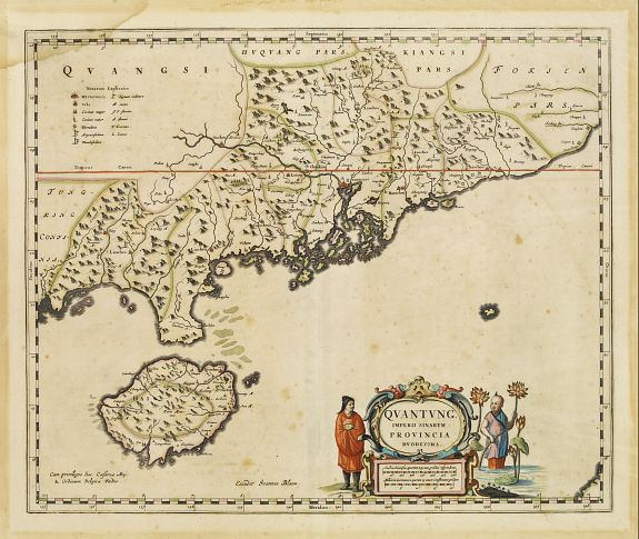BLAEU,J., Quantung Imperii Sinarum Provincia duodecima., antique map, old maps