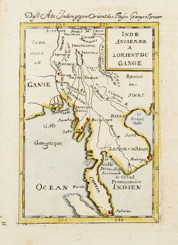 MALLET,A.M., Inde Ancienne A L'Orient Du Gange., antique map, old maps