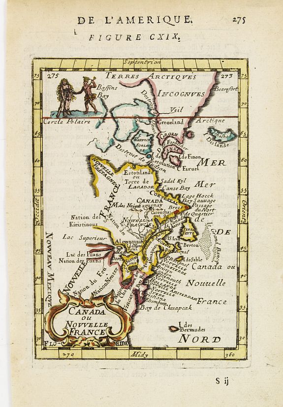 MALLET,A.M., Canada ou Nouvelle France., antique map, old maps