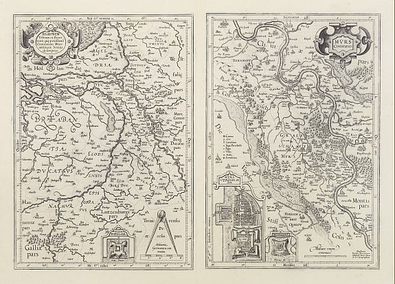 MERCATOR,G., Murs Comitatus., antique map, old maps