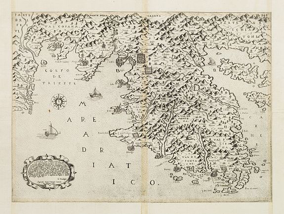 CAMOCIO, G.F., Istria sotto il dominio veneto.., antique map, old maps