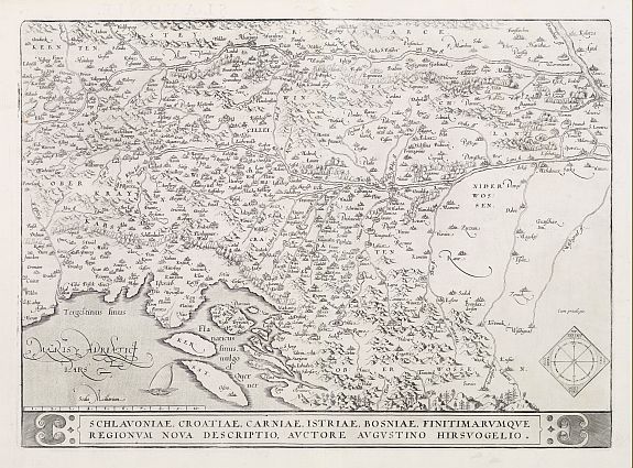ORTELIUS,A., Schlavoniae, Croatiae, Carniale.. Bosniae.., antique map, old maps