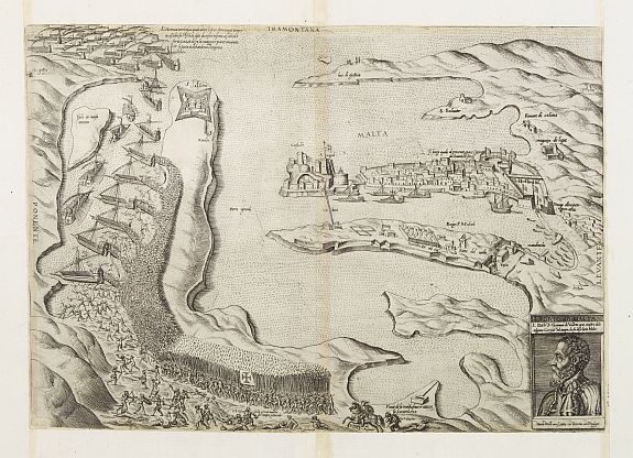 NELLI, N., IL PORTO DI MALTA., antique map, old maps
