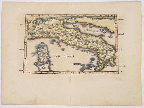 BRAUN,G./ HOGENBERG,F., Cliviam../ Duisburgum.. / Embrica.. / Gennapium.., antique map, old maps