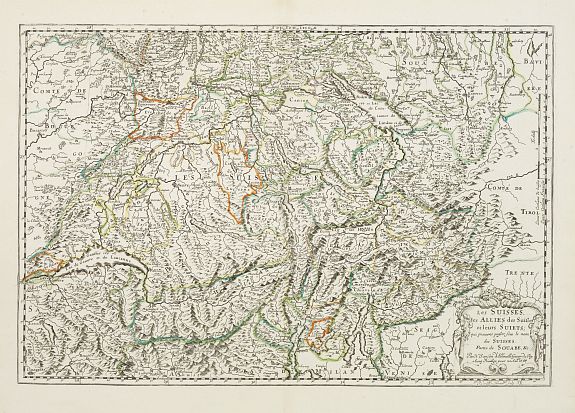 SANSON,N./ MARIETTE,P., Les Suisses les Allies des Suisses et leurs Suiets.., antique map, old maps