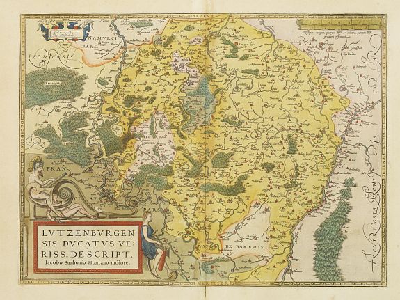 ORTELIUS,A., Lutzenburgen sis Ducatus Veriss. Descript, antique map, old maps