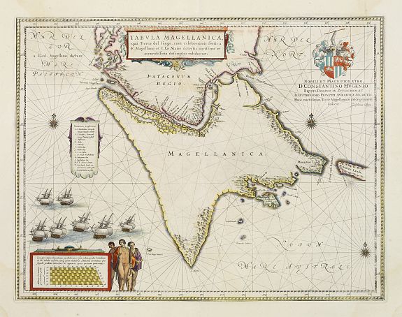 BLAEU, J., Tabula Magellanica., antique map, old maps
