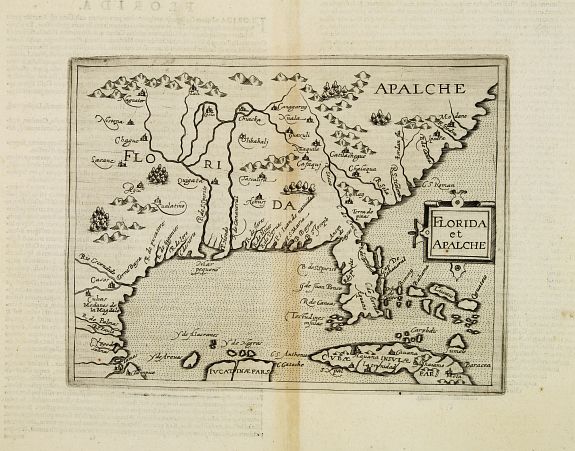 METELLUS, J., Florida et Apalche., antique map, old maps