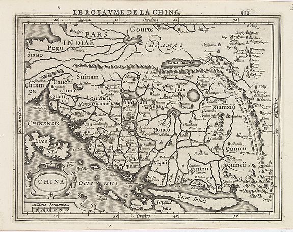 MERCATOR, G./ HONDIUS, J., China., antique map, old maps