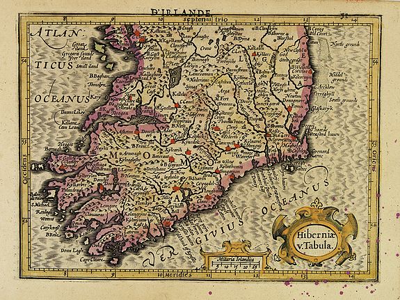 MERCATOR, G. / HONDIUS, J., Hiberniae V. Tabula., antique map, old maps