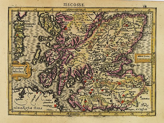 MERCATOR, G. / HONDIUS, J., Scotiae Tabula. II., antique map, old maps