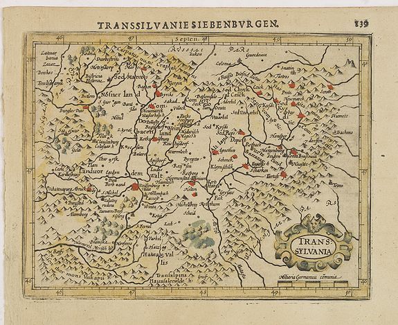 MERCATOR, G. / HONDIUS, J., Transsylvania., antique map, old maps