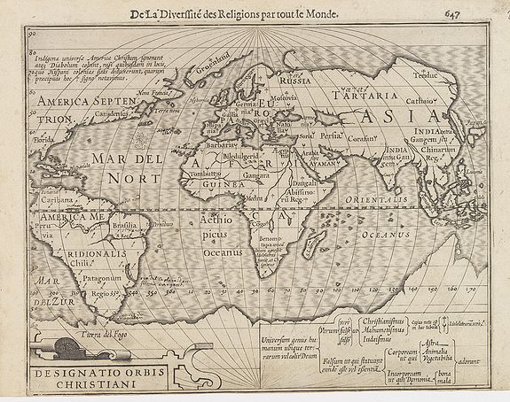 MERCATOR, G. / HONDIUS, J., Designatio Orbis Christiani., antique map, old maps