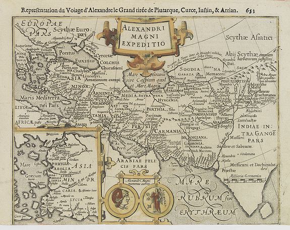 MERCATOR, G. / HONDIUS, J., Alexandri Magni Expeditio., antique map, old maps